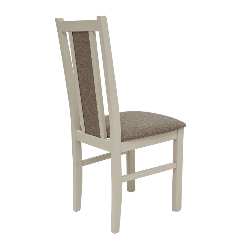 Scaun din lemn masiv de fag tapitat cu stofa s-38 B14 op20, cashmere