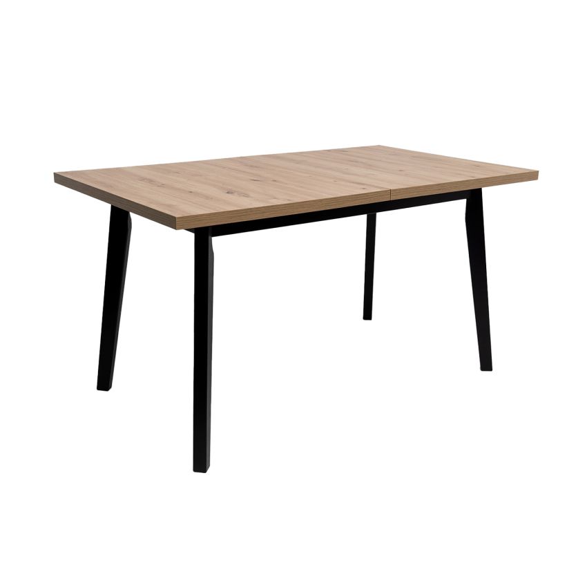 Set masa extensibila MB-13 (Oslo 5) negru/stejar artizan, cu 4 scaune S-38 (b14) op85