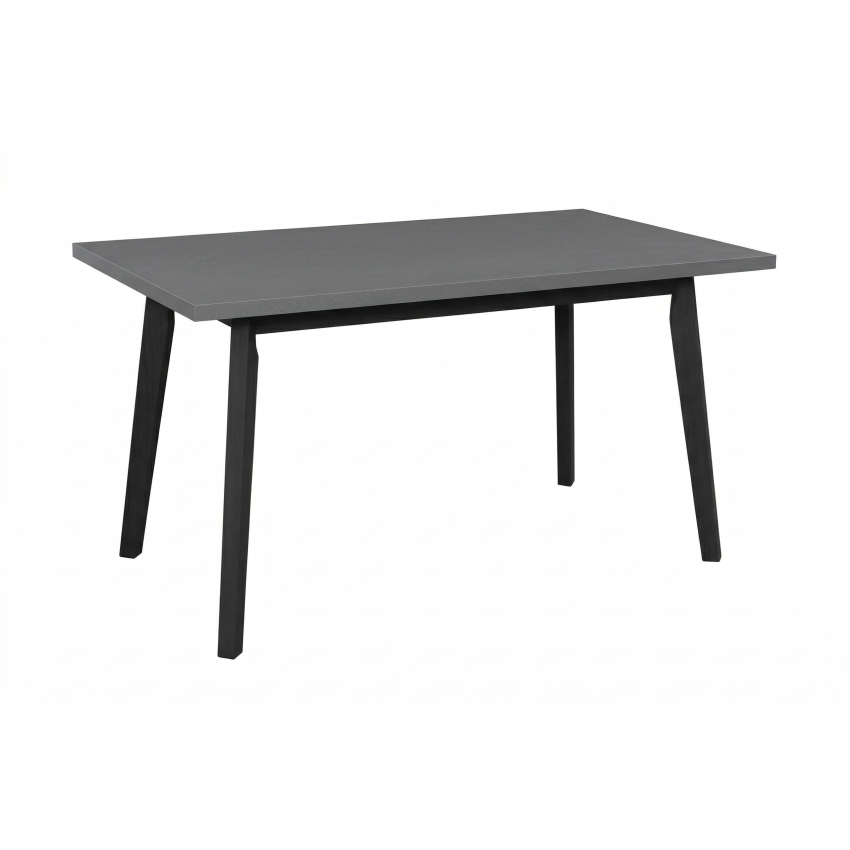 Masa extensibila 80x140-180 cm, Mb-13 Oslo5, Grafit/Negru, lemn masiv de fag si pal