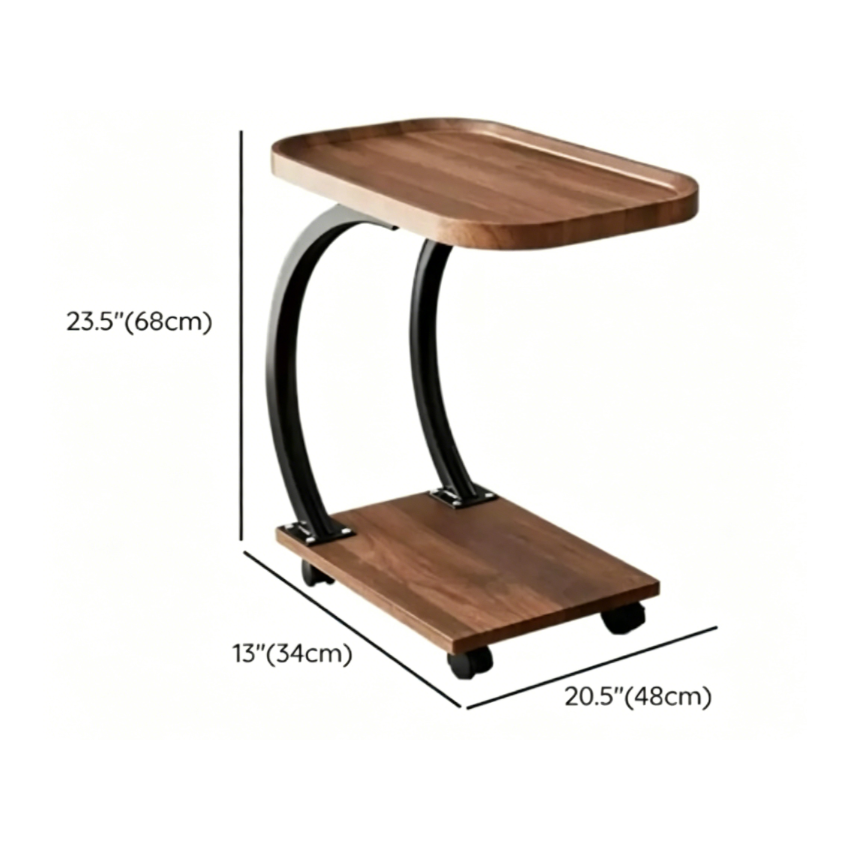 Masa cafea HT-220, 48x34x58 cm, stejar, MDF