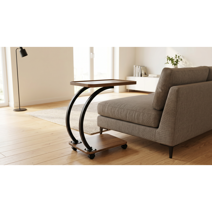 Masa cafea HT-220, 48x34x58 cm, stejar, MDF