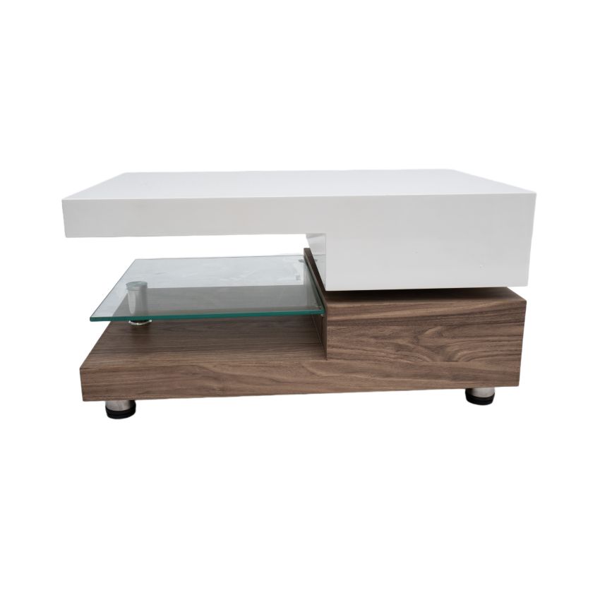 Masa cafea HT-006, 72x45x38 cm, stejar, MDF