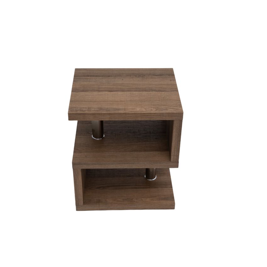 Masa cafea HT-74, 44x38x52 cm, stejar, MDF