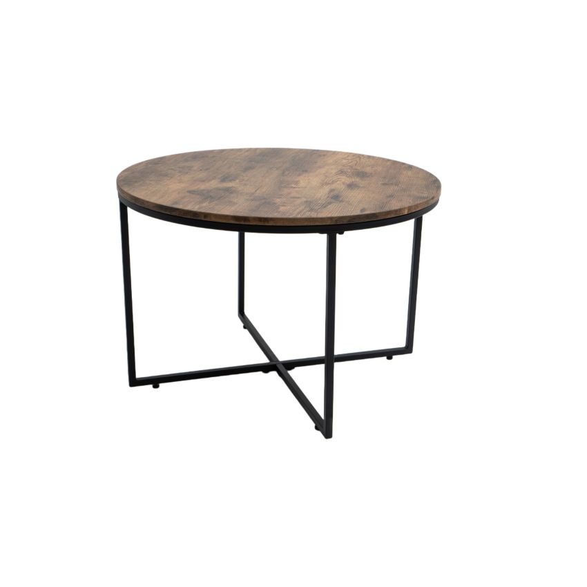 Masa cafea HT-140, 70x70x45 cm, stejar, MDF