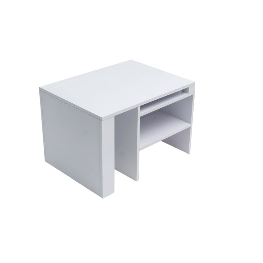 Masa cafea HT-196, 100x60x42 cm, alb, MDF