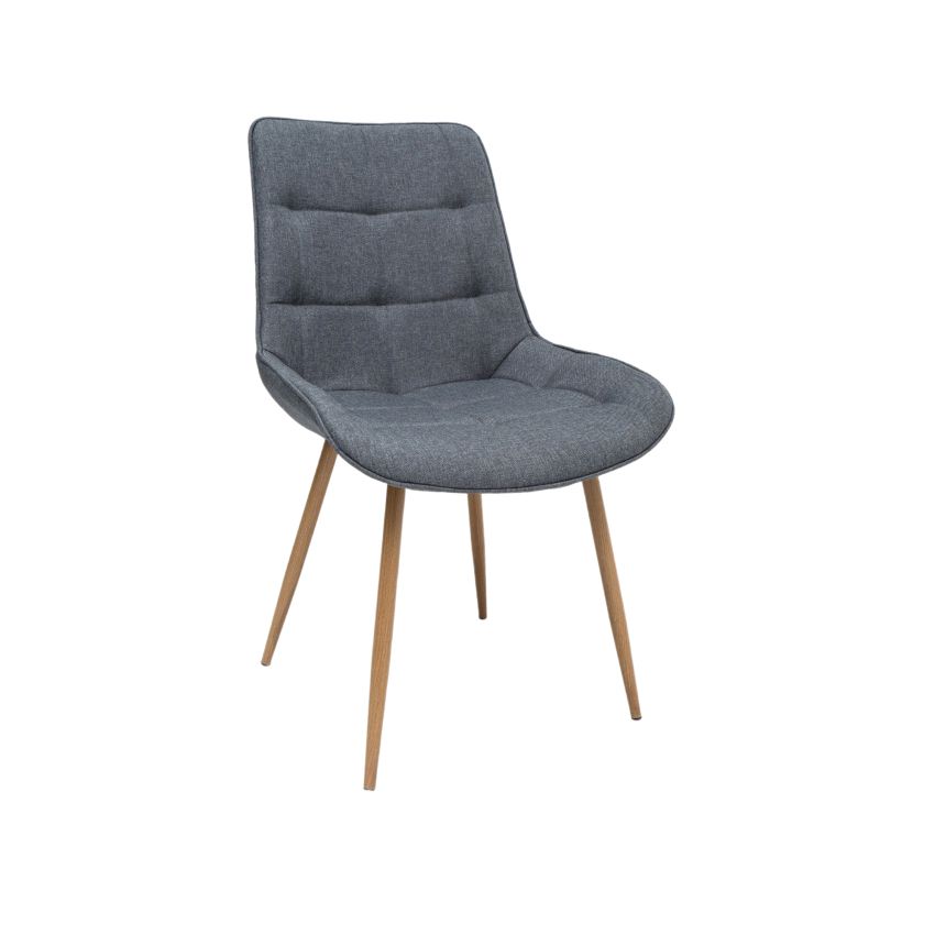 Scaun living HT3, stofa, gri