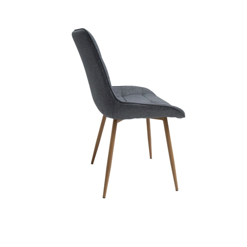 Scaun living HT3, stofa, gri