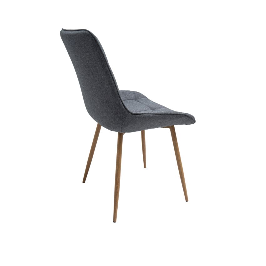 Scaun living HT3, stofa, gri