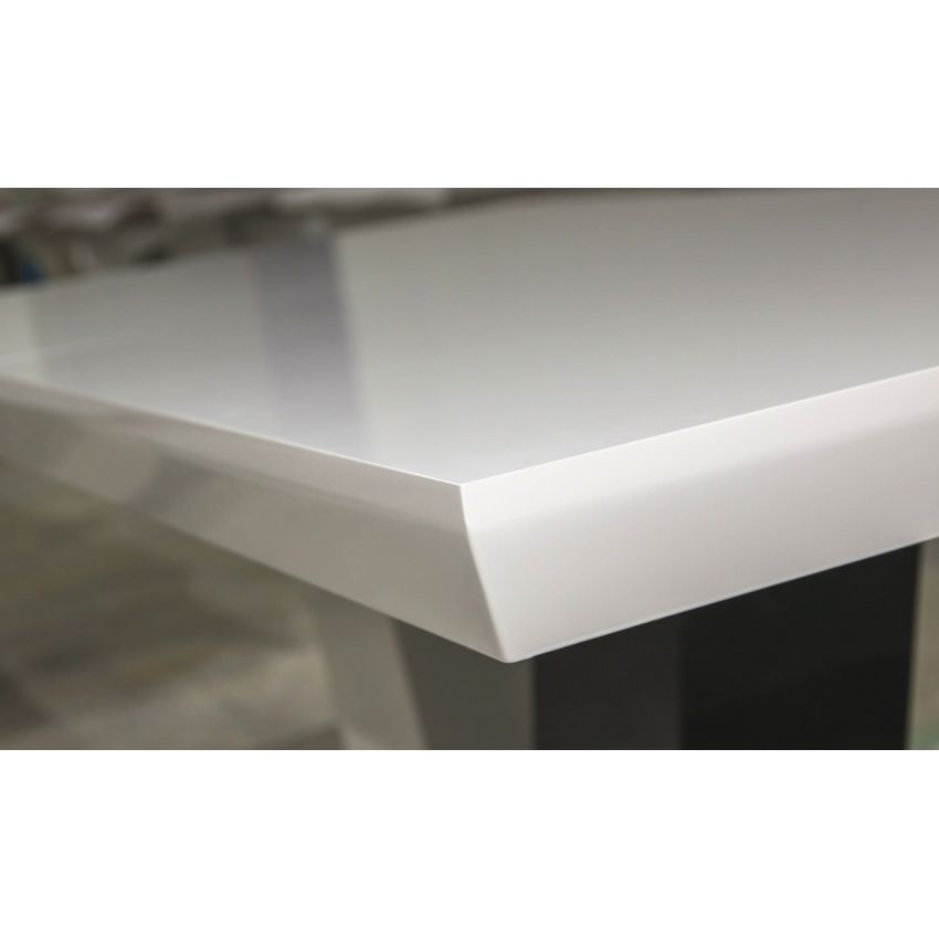 Masa extensibila 160-200 cm Ecuador, alb lucios, MDF vopsit