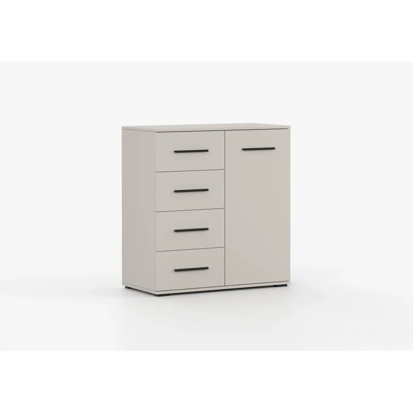 Comoda mini stela 1d4s, 90x95x45 cm, cashmir