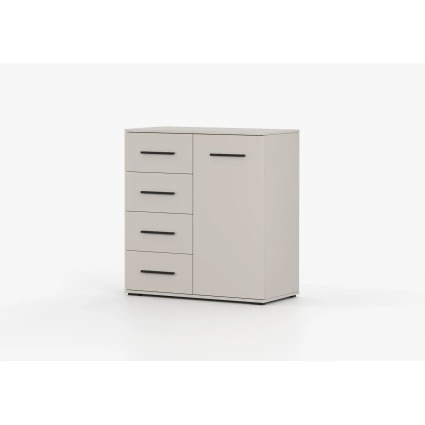 Comoda mini stela 1d4s, 90x95x45 cm, cashmir