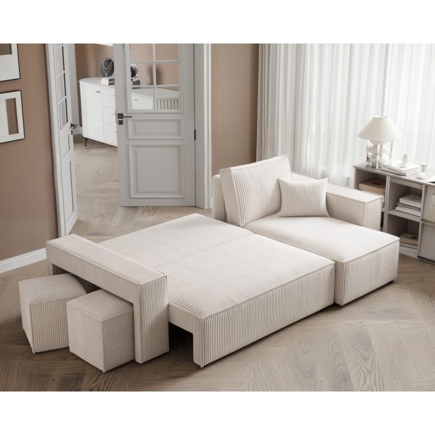 Coltar extensibil Paris, bej