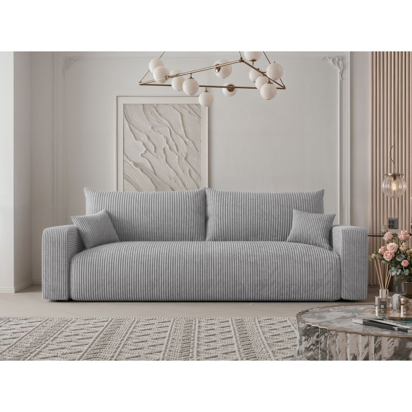 Canapea extensibila Piano, gri deschis