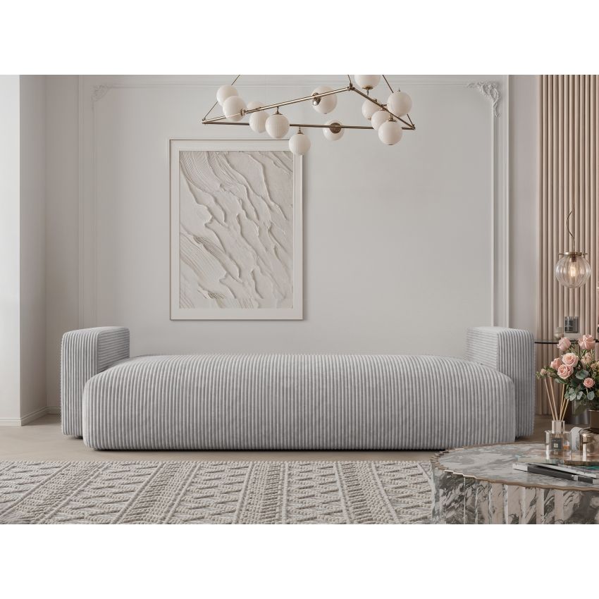 Canapea extensibila Piano, gri deschis