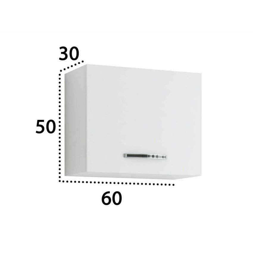 Corp hota pentru bucatarie Alfa, Alb, PAL, 60x50x30 cm