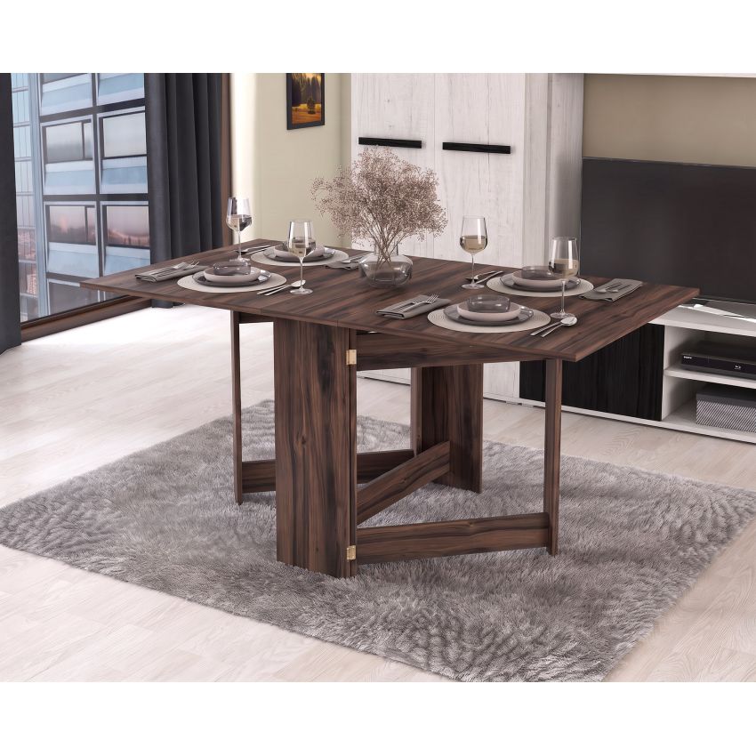 Masa pliabila fold, 161x75x89 cm, K537 nuc ristretto