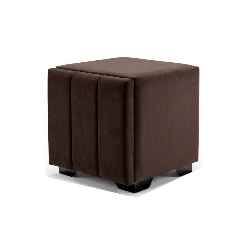 Noptiera tapitata Cozy 1d, 45x45x45 cm, maro
