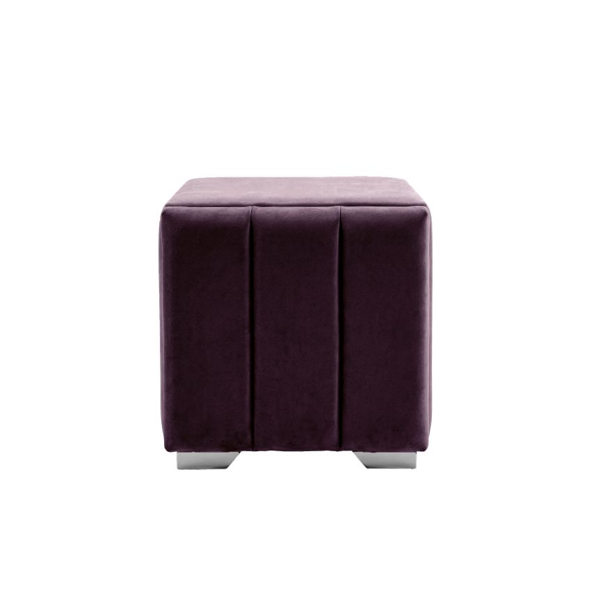 Noptiera tapitata Cozy 1d, 45x45x45 cm, mov