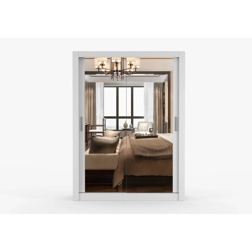 Dressing Milan, cu oglinda, 150 cm, alb