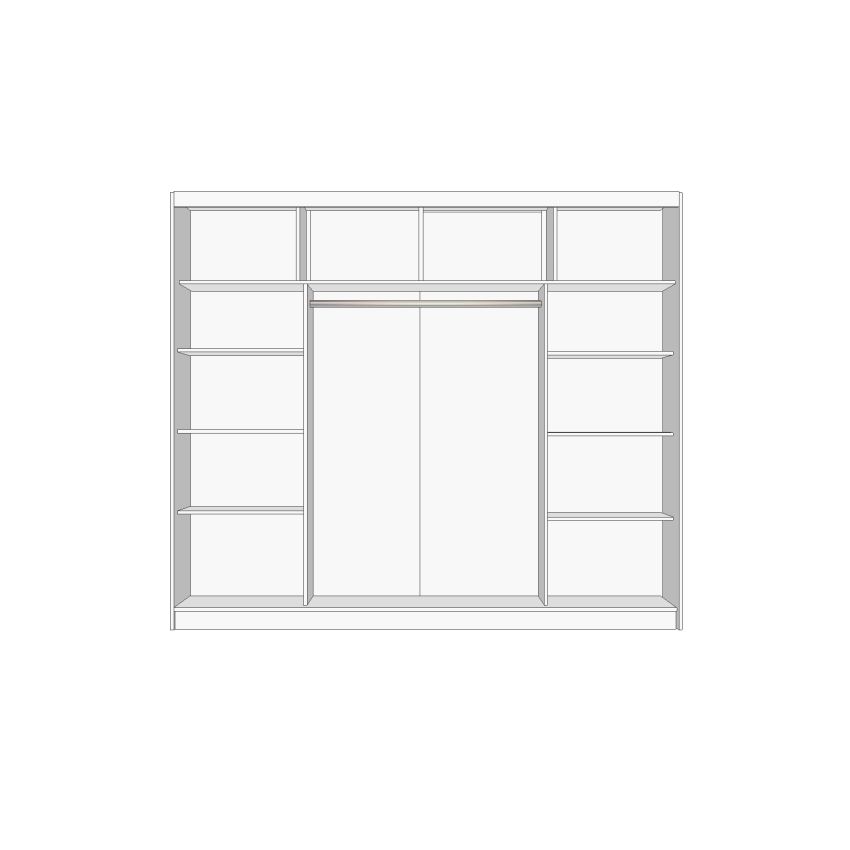 Dressing Iulia CB, gri, 250 cm