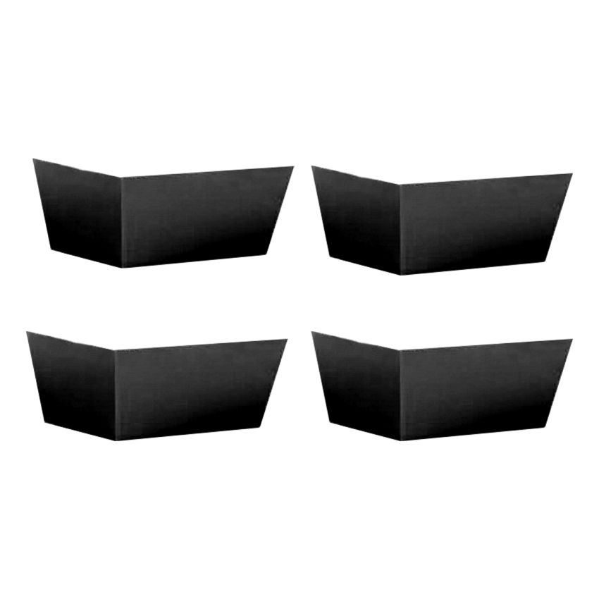 Set 4 picioare metalice, negru