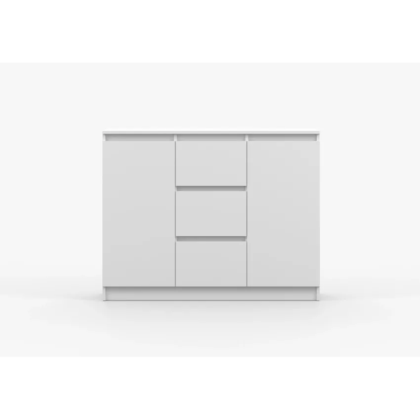 Comoda Solo 2d3s, 120x86x42 cm, alb